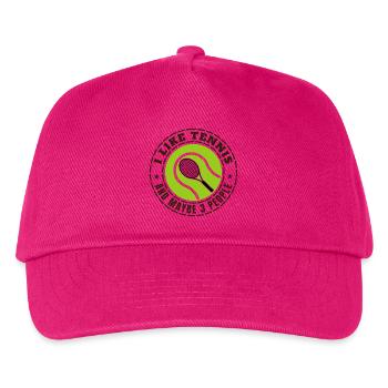 I LIKE TENNIS AND MAYBE 3 PEOPLE - Kids’ Baseball Cap - fuchsia - Front