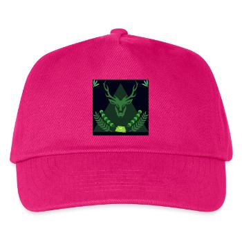 Forest spirit deer in triangle - Kids’ Baseball Cap - fuchsia - Front