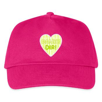 Danke Dir Herz - Kinder Basecap - Fuchsia - Vorne