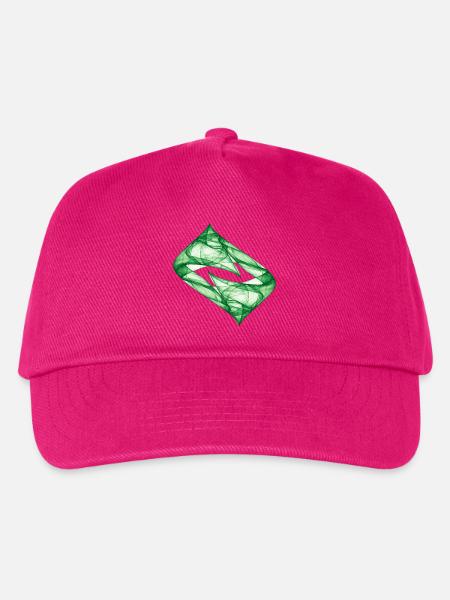 Dynamische Spur - Grün - Kinder Basecap - Fuchsia