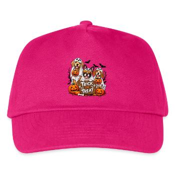 Halloween Dogs Trick or Treat - Kids’ Baseball Cap - fuchsia - Front