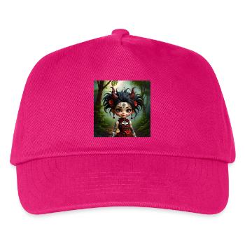 Fille gothique dans la forêt - Casquette de baseball Enfant - fuchsia - Devant