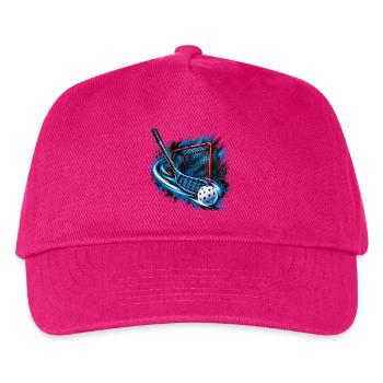 Floorball -Schwung - Kinder Basecap - Fuchsia - Vorne