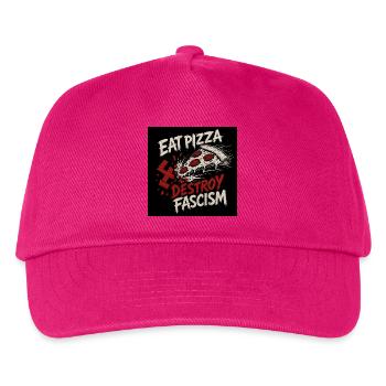 Pizza gegen Faschismus - Kinder Basecap - Fuchsia - Vorne