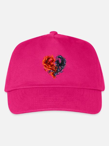 Flame & Diamond - Phönixherz - Kinder Basecap - Fuchsia
