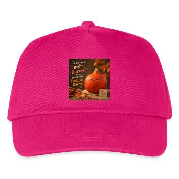 Mehr Kurven als Hokkaido ein Kürbis - Kinder Basecap - Fuchsia - Vorne