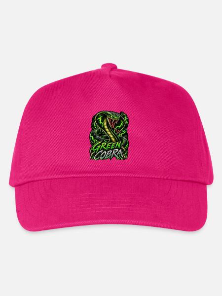 Green Cobra – Neon Kobra - Kinder Basecap - Fuchsia
