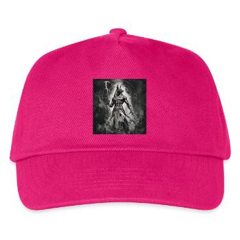Anubis, der Krieger in der schwarzen Rüstung, - Kinder Basecap - Fuchsia - Vorne