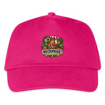 Wochenmarkt – Frisch nah gemeinsam - Kinder Basecap - Fuchsia - Vorne