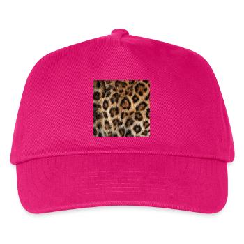 Wildleopardenfell - Kinder Basecap - Fuchsia - Vorne