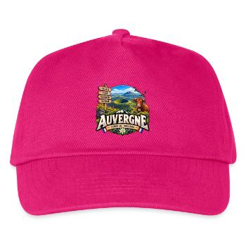 Auvergne – Land der Vulkane - Kinder Basecap - Fuchsia - Vorne