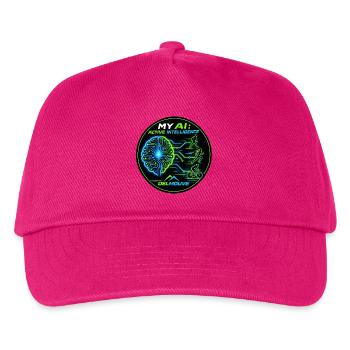 Meine KI Aktive Intelligenz von DELMOUVE - Kinder Basecap - Fuchsia - Vorne
