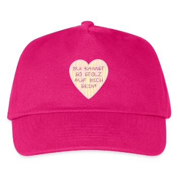 Motivation Stolz - Kinder Basecap - Fuchsia - Vorne