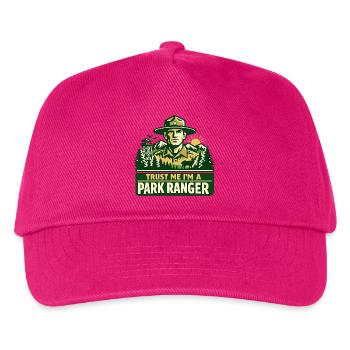 Vertrau Mir Ich Bin Ranger Spruch - Kinder Basecap - Fuchsia - Vorne