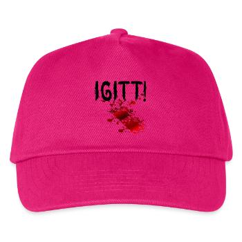 Halloween Blutflecken Igitt - Kinder Basecap - Fuchsia - Vorne