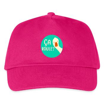 Es rollt, die Gans - Kinder Basecap - Fuchsia - Vorne
