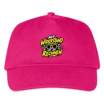 Elektriker – Mit Widerstand ist zu rechnen - Kinder Basecap - Fuchsia - Vorne