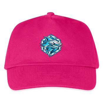 Elektrischer Hai - Kinder Basecap - Fuchsia - Vorne