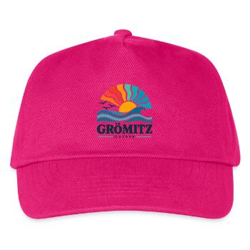 Grömitz - Ostsee - Deutschland - Riesenrad - Kinder Basecap - Fuchsia - Vorne