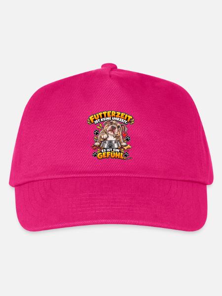 Futterzeit ist ein Gefühl - Kinder Basecap - Fuchsia