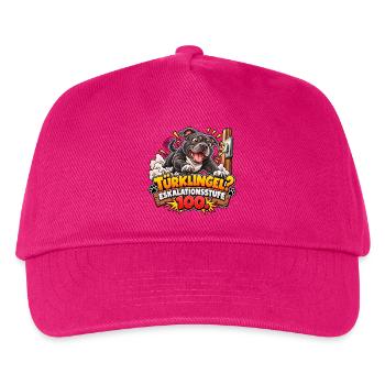 Türklingel und Hundechaos - Kinder Basecap - Fuchsia - Vorne