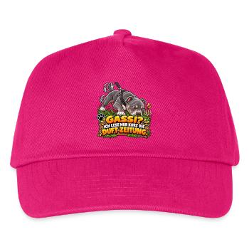 Gassi mit Schnüffelpause - Kinder Basecap - Fuchsia - Vorne