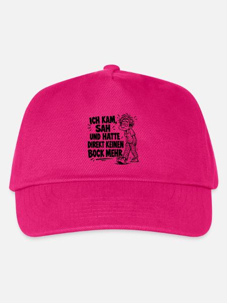 Super lustiger Spruch Ich kam, sah und hatte... - Kinder Basecap - Fuchsia