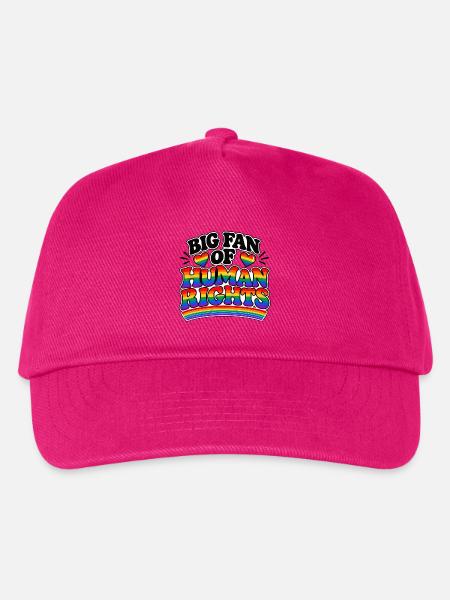 Big Fan of Human Rights – Pride Statement - Kinder Basecap - Fuchsia