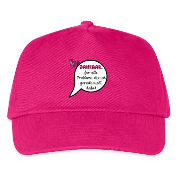 Wertschätzung, Keine Probleme - Kinder Basecap - Fuchsia - Vorne