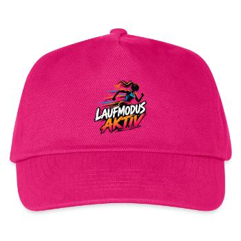 Laufmodus Aktiv - Für Joggerinnen und Laufmädels - Kinder Basecap - Fuchsia - Vorne