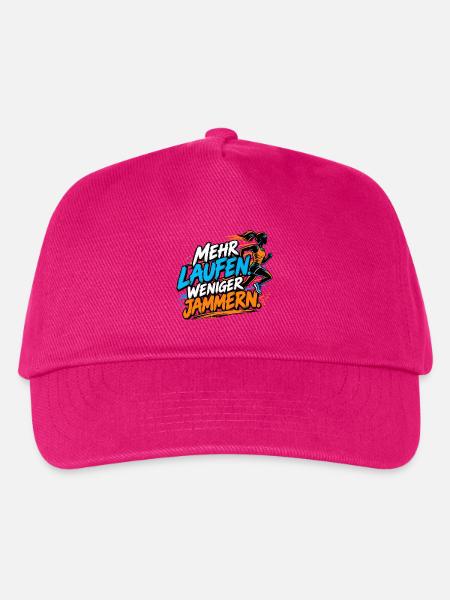 Joggen - Mehr Laufen - Joggerinnen - Kinder Basecap - Fuchsia
