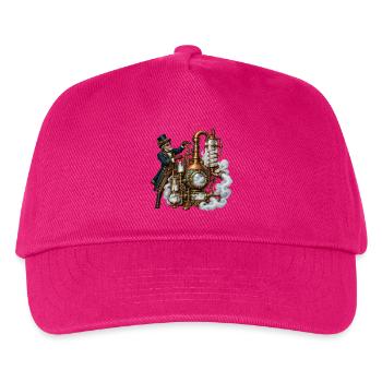 Steampunk-Dampfmeister-Mechanik - Kinder Basecap - Fuchsia - Vorne
