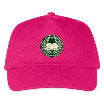 Leseclub-Siegel: Gemeinsam weiterlesen - Kinder Basecap - Fuchsia - Vorne