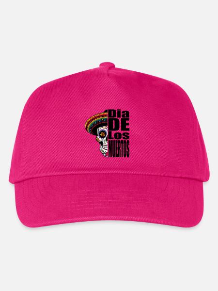 Dia de los Muertos - Kinder Basecap - Fuchsia