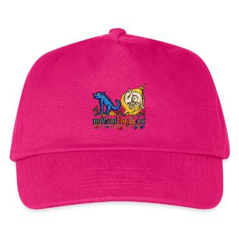 Mittelalterliche Hunde und Katzen - Kinder Basecap - Fuchsia - Vorne