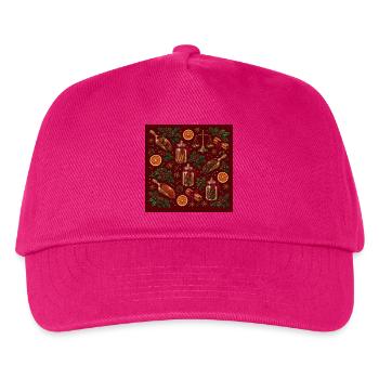 Gewürzglas-Weihnachtsschmuck - Kinder Basecap - Fuchsia - Vorne