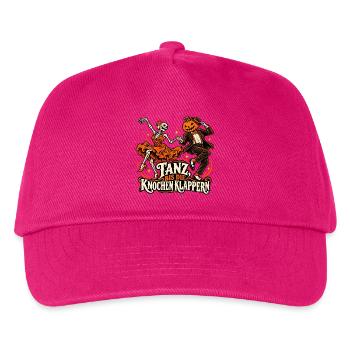 Tanz, bis die Knochen klappern - Kinder Basecap - Fuchsia - Vorne