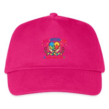 Autismus Bewusstsein Autism Awareness T-Shirt - Kinder Basecap - Fuchsia - Vorne