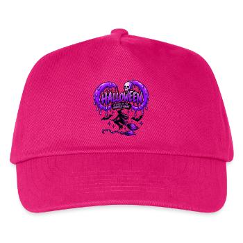 Lila Spuk-Halloween - Kinder Basecap - Fuchsia - Vorne