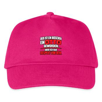 Ein bisschen ein Otto – Lustiger Spruch - Kinder Basecap - Fuchsia - Vorne