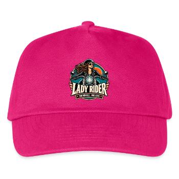 Lady Rider Motoheldin - Kinder Basecap - Fuchsia - Vorne