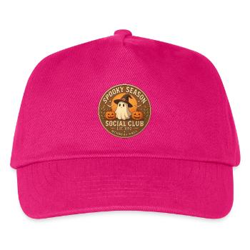 Spooky Season Social Club Abzeichen - Kinder Basecap - Fuchsia - Vorne