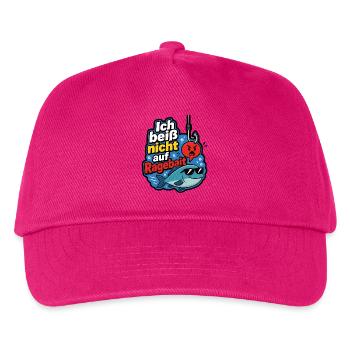 Ich beiß nicht auf Ragebait Angel Angler Shirt - Kinder Basecap - Fuchsia - Vorne