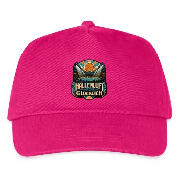 Hallenluft macht glücklich Handball Arena Shirt - Kinder Basecap - Fuchsia - Vorne