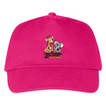 Ich rede mit mir selbst, weil ich fachkundigen Rat brauche - Kinder Basecap - Fuchsia - Vorne