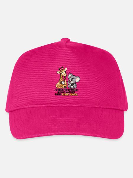 Ich rede mit mir selbst, weil ich fachkundigen Rat brauche - Kinder Basecap - Fuchsia