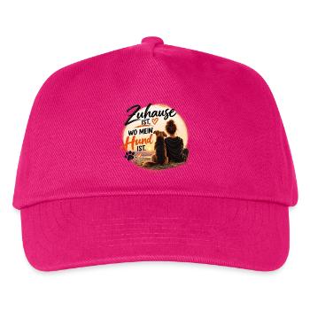Zuhause ist, wo mein Hund ist – Hundeliebe - Kinder Basecap - Fuchsia - Vorne