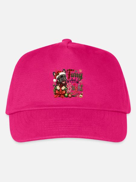 🎁 Weihnachten Französischer Bulldogge - Kinder Basecap - Fuchsia