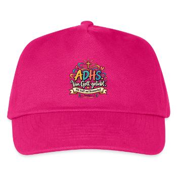 ADHS Liebe Gottes Kraft - Kinder Basecap - Fuchsia - Vorne