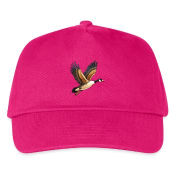 Fliegende Kanadische Gans - Kinder Basecap - Fuchsia - Vorne